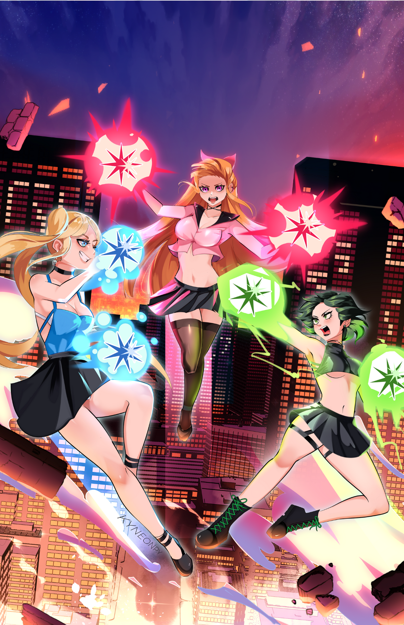 Art Print Cover A: Super Puff Chicks #2