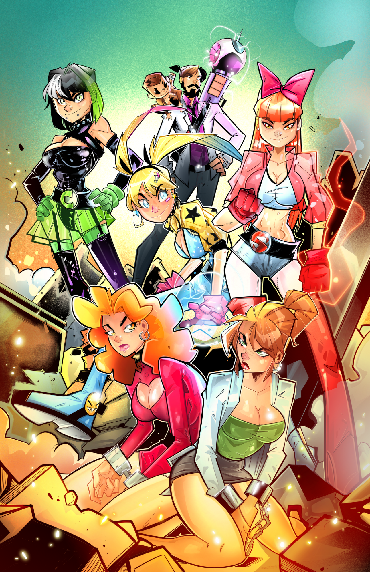 Art Print Cover C: Super Puff Chicks #6