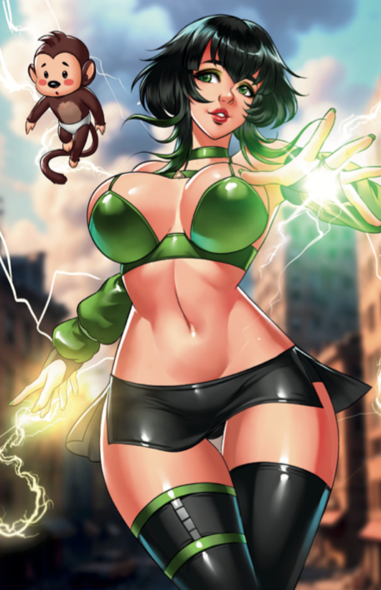 Art Print Cover D: Super Puff Chicks #2