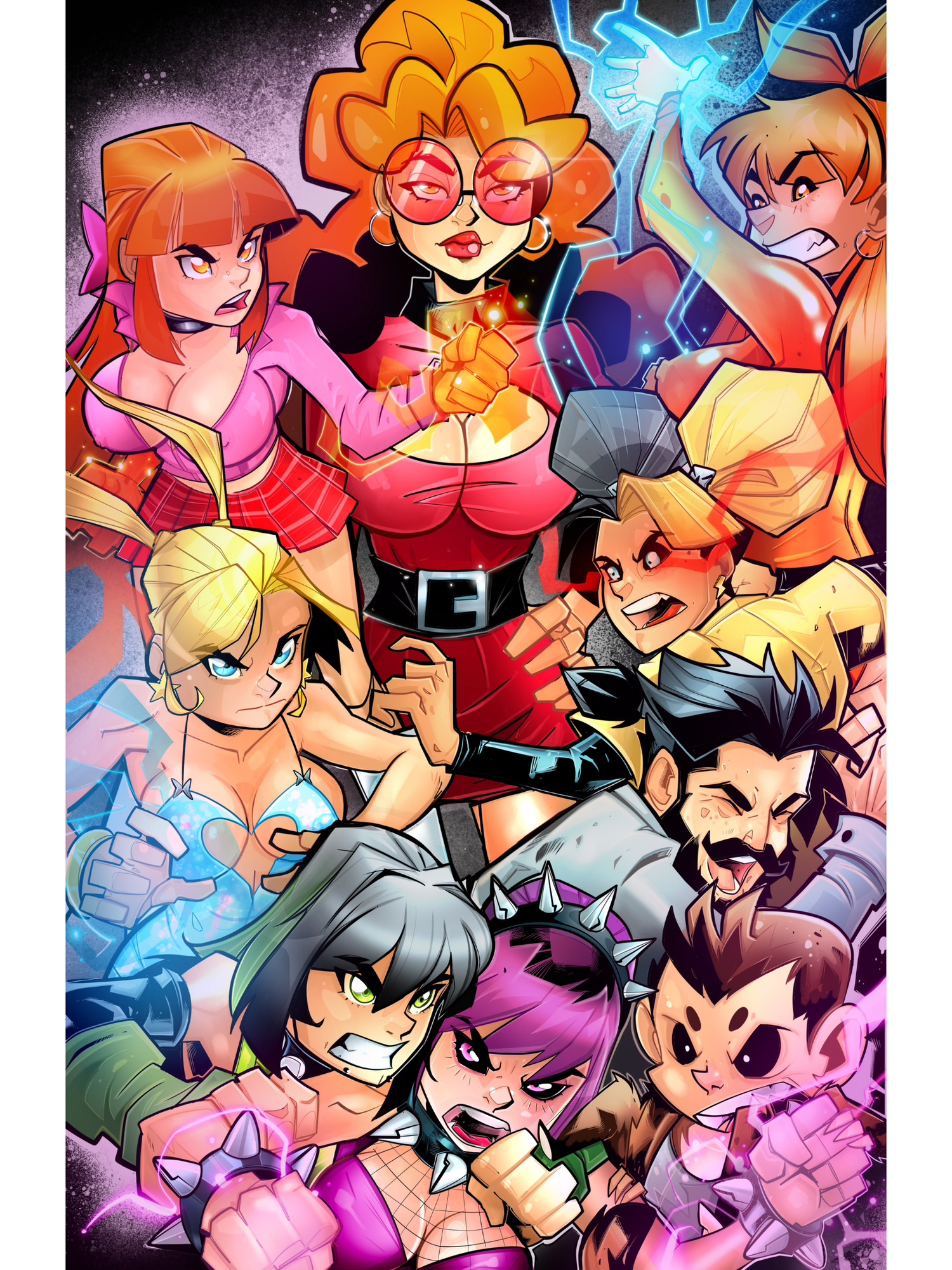 Super Puff Chicks 4 Art Print- Cover C