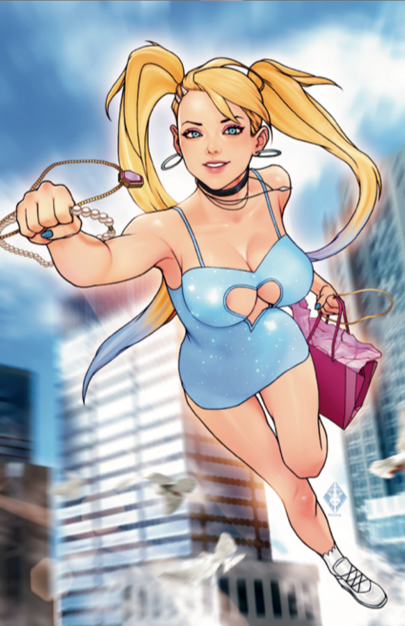 Art Print Cover C: Super Puff Chicks #3