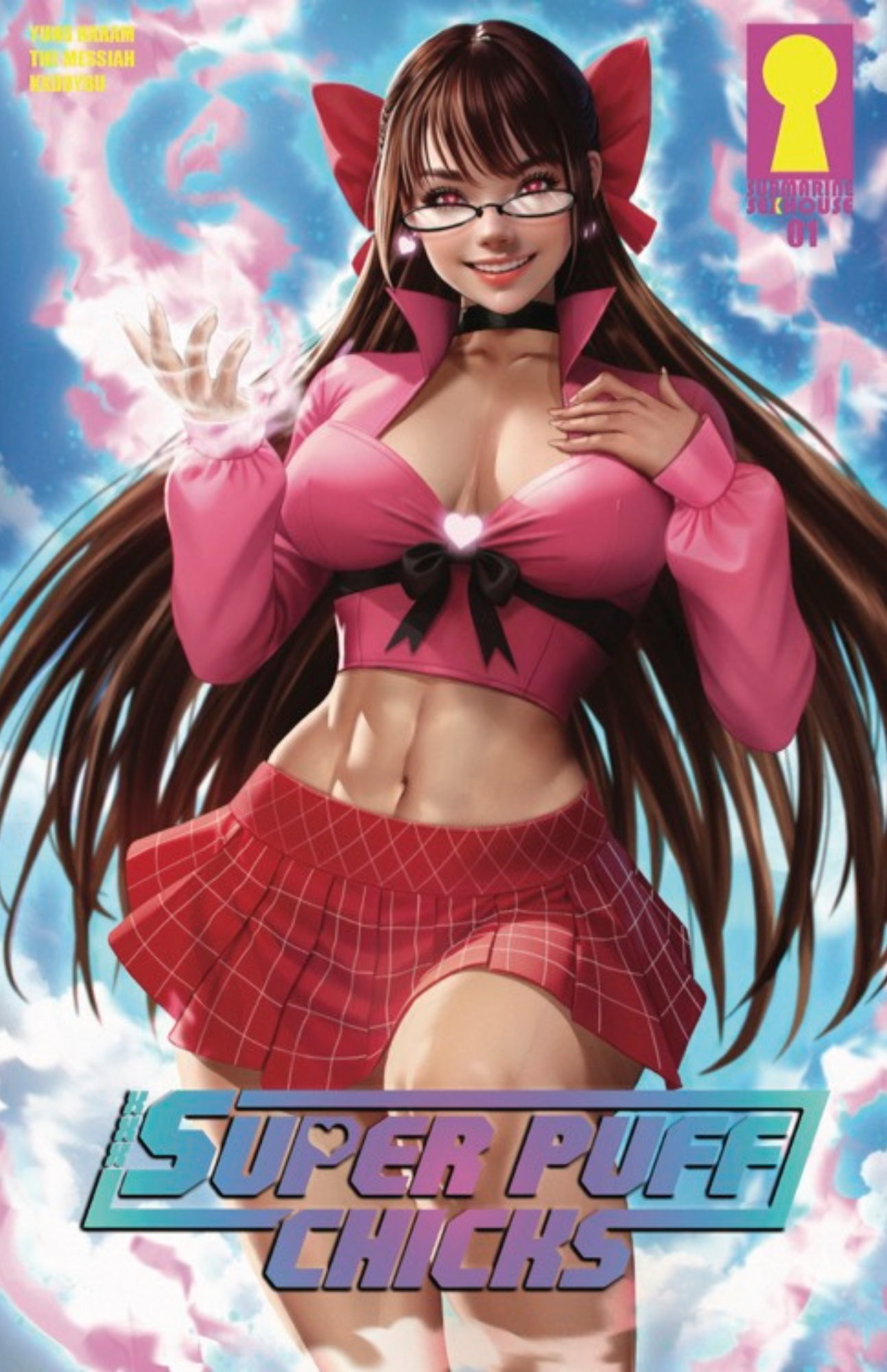 Art Print Cover B: Super Puff Chicks #1