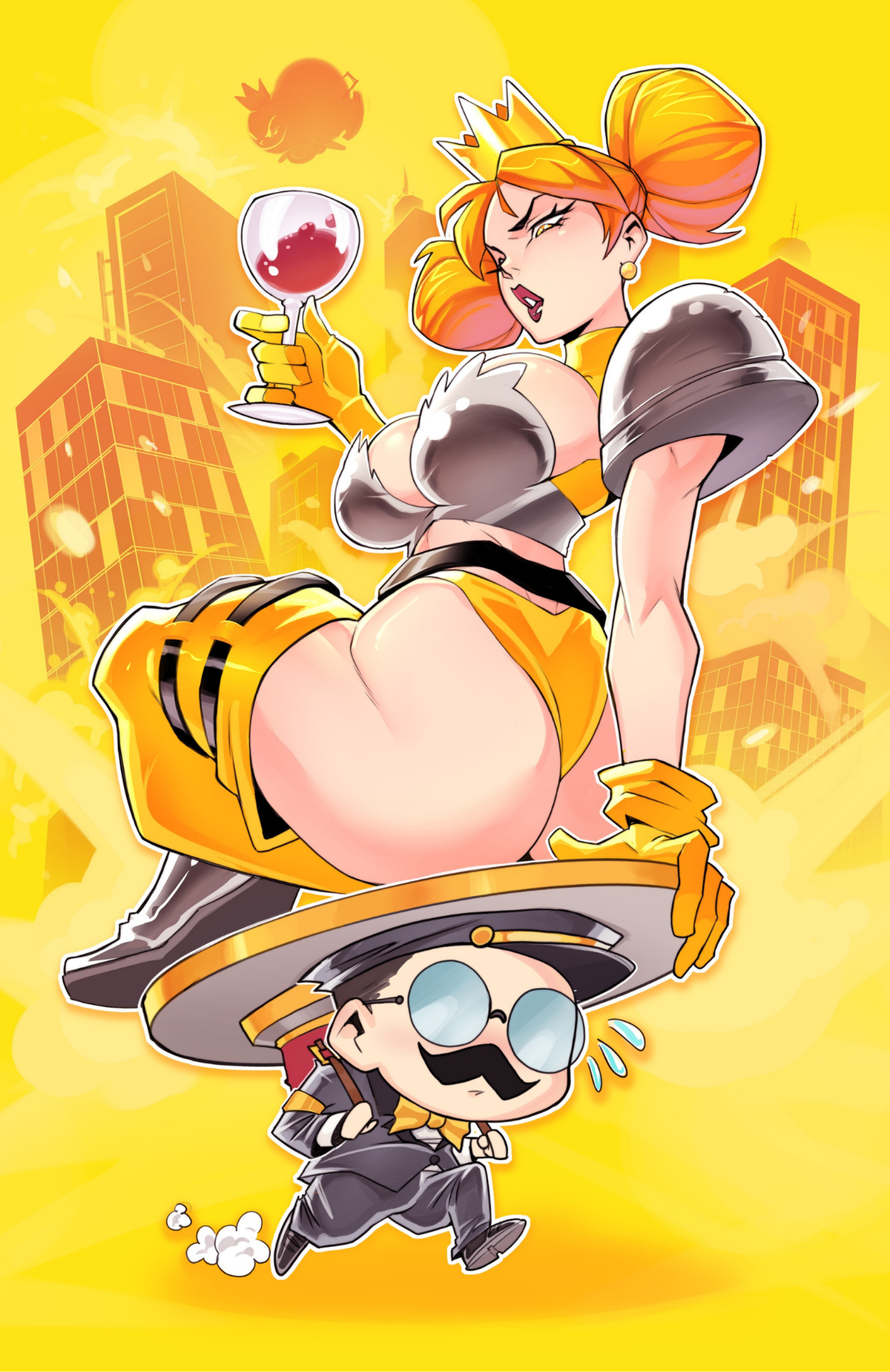 Art Print Cover B: Super Puff Chicks #7