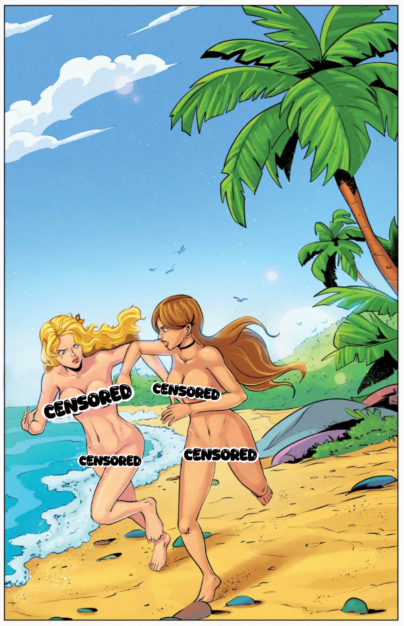Art Print Cover B: Total Sexy Island #2