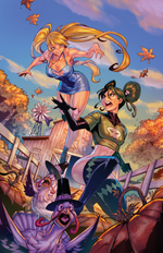 Art Print Cover B: Super Puff Chicks #5