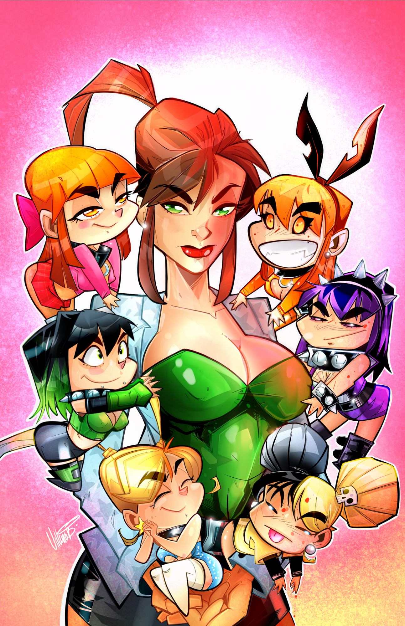 Art Print Cover D: Super Puff Chicks #5