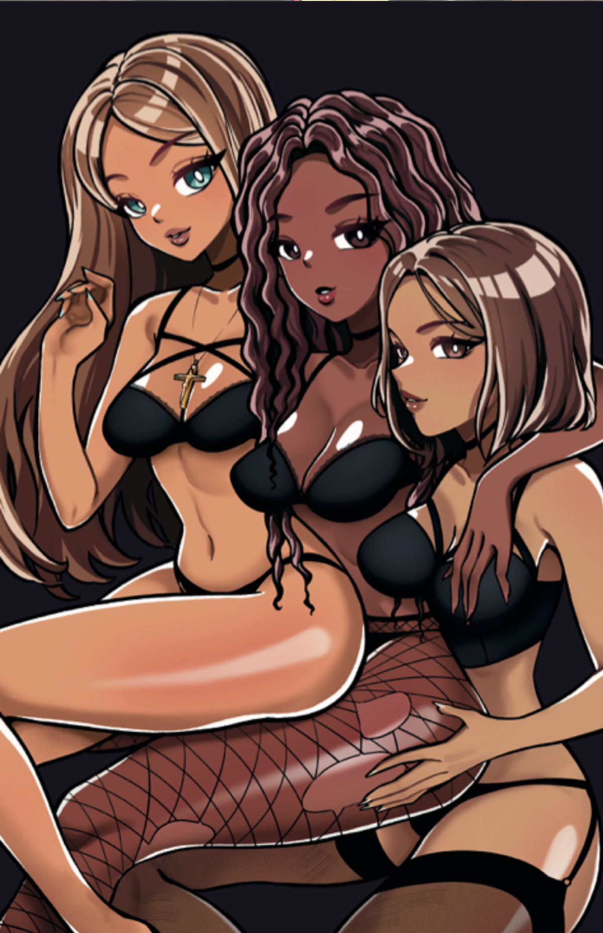 Art Print Cover B: Hoes Next Door #1