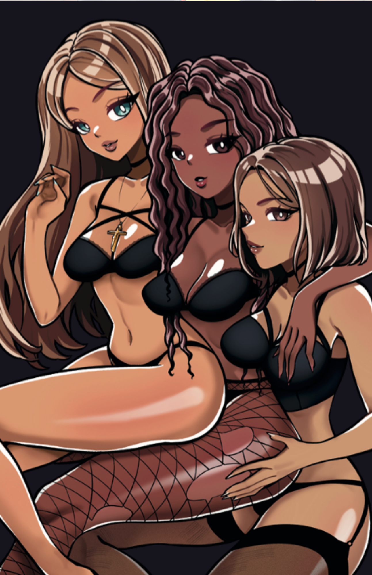 Art Print Cover B: Hoes Next Door #1