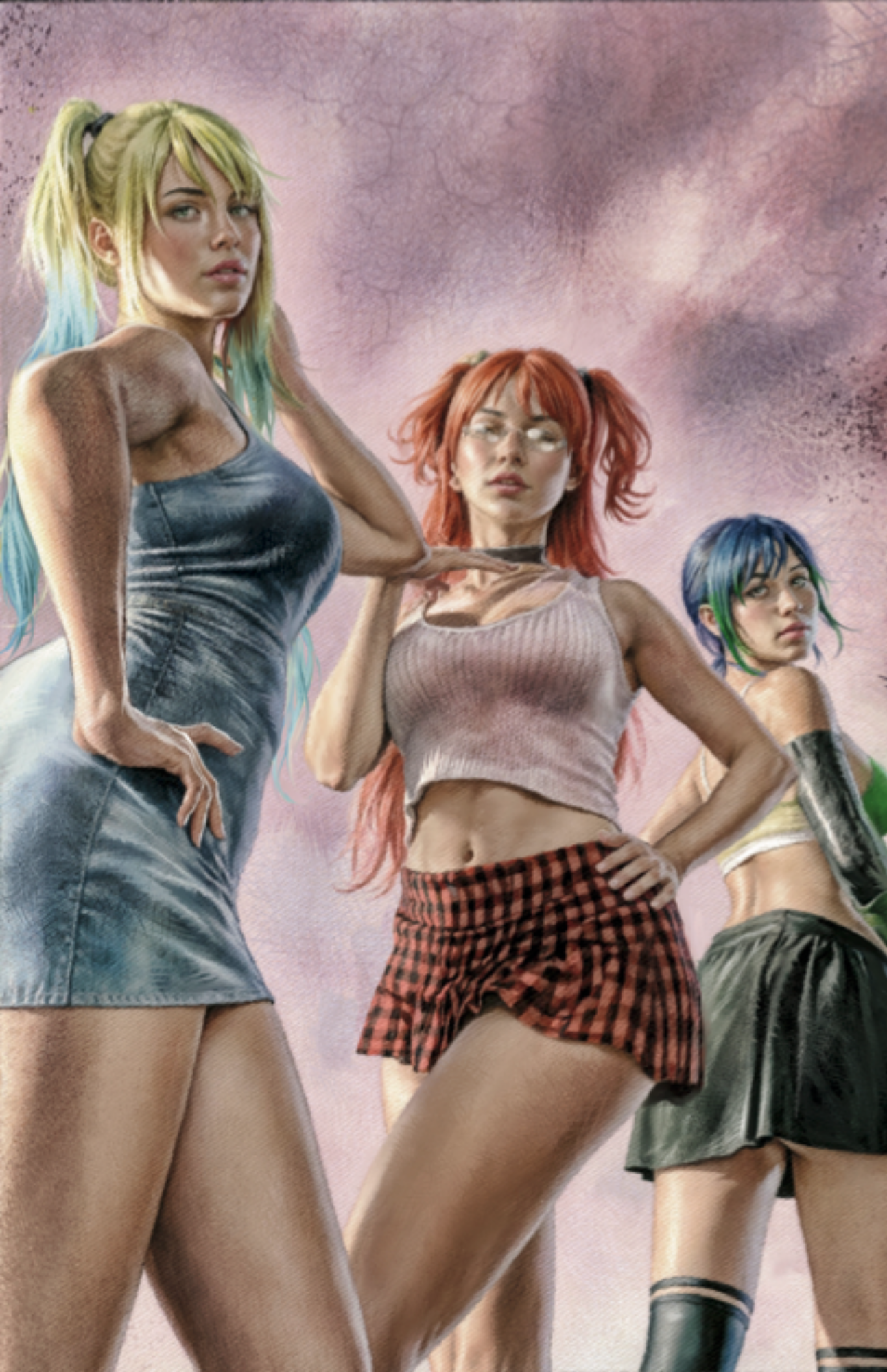 Art Print Cover B: Super Puff Chicks Vol. #1