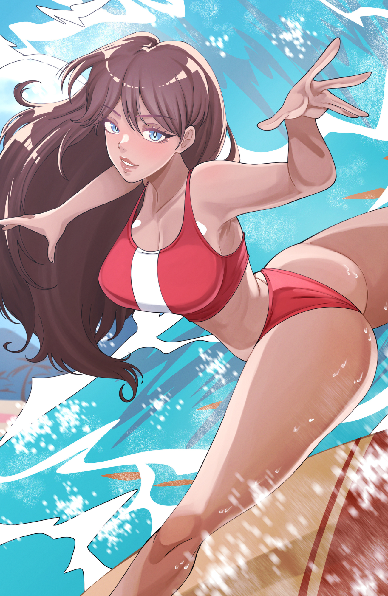 "Surf Siren" - Total Sexy Island Art Print